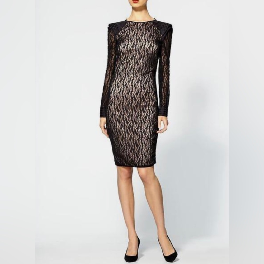 Rachel Roy Lace Overlay Combo Dress